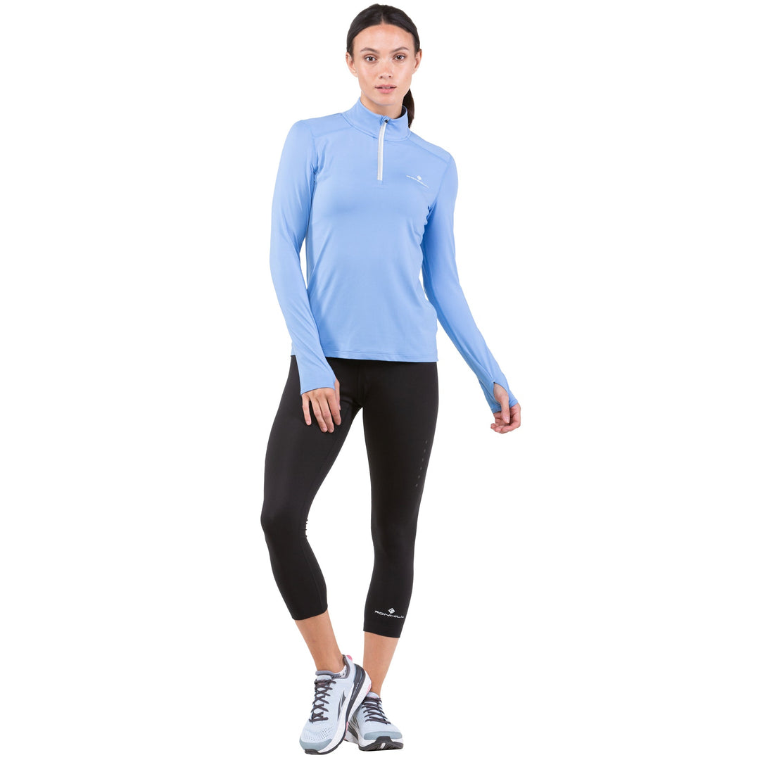 Ronhill Women's Life Practice 1/2 Zip Long Sleeve Tee