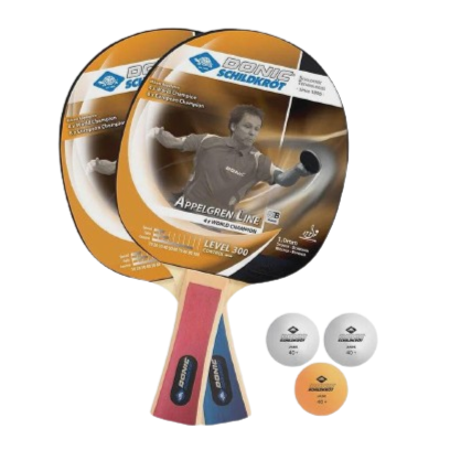 Donic Schildkröt Appelgren 300 Table Tennis Bat and Balls Set