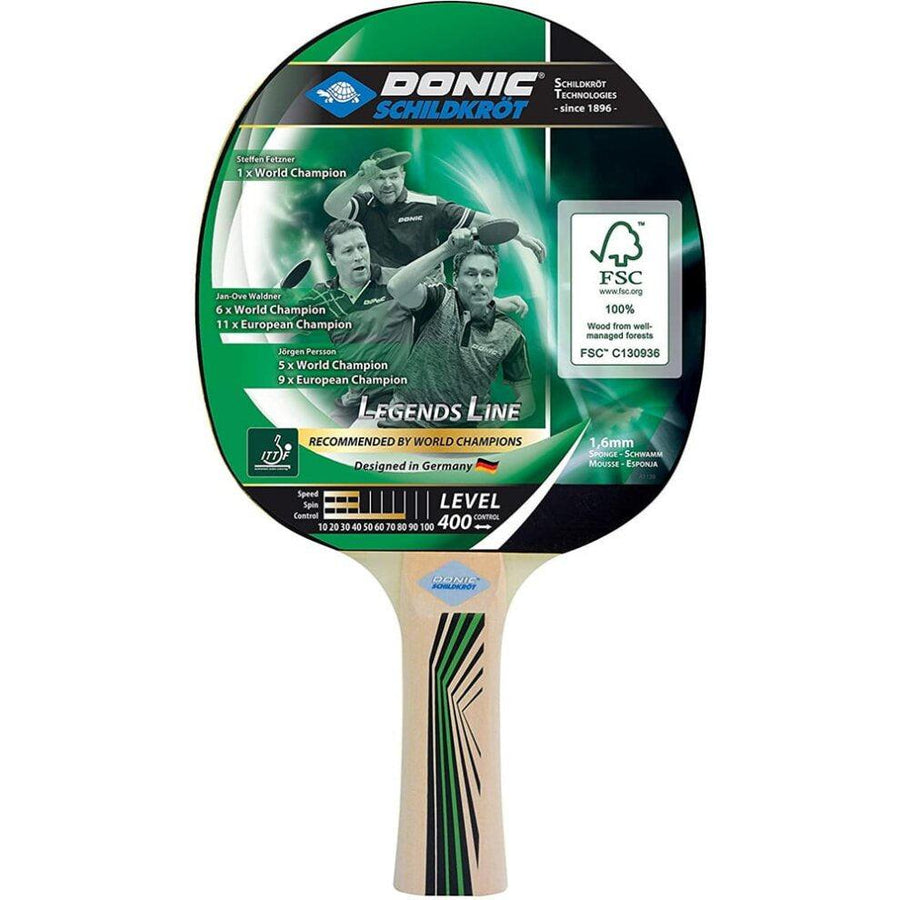 Donic Schildkrot Legends 400 FSC Table Tennis Bat