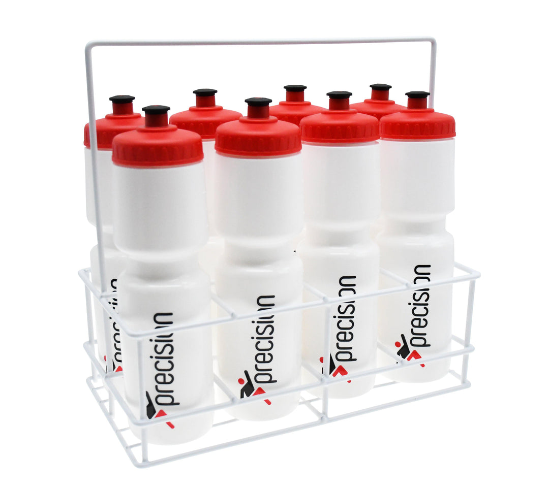 Precision Training 8 Water Bottles and Wire Carrier