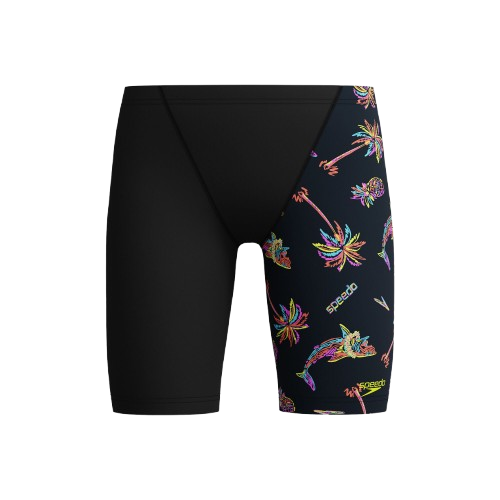 Speedo Allover Print Leg V Cut Jammer
