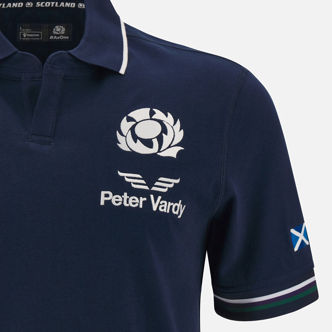 Macron SRU 23/24 Scotland Home Cotton Rugby Top S/S
