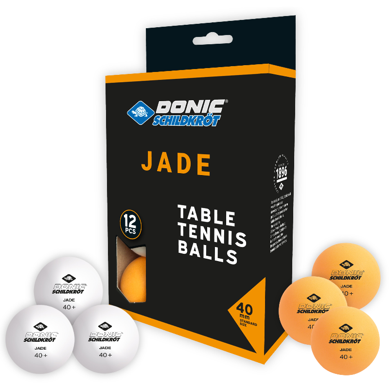 DONIC SCHILDKROT JADE TABLE TENNIS BALLS 12 PACK