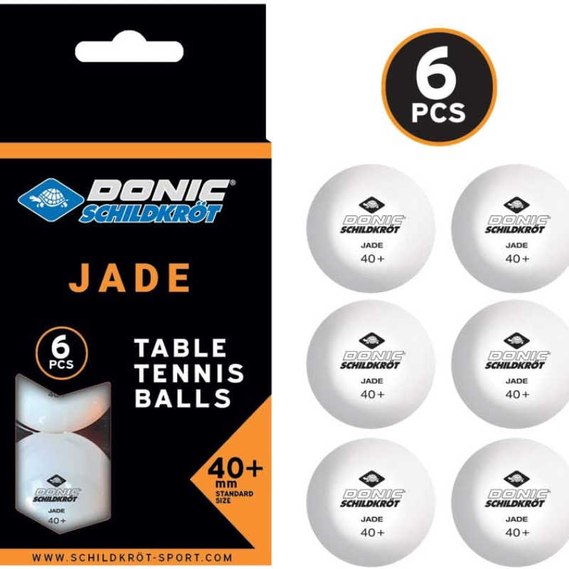 DONIC SCHILDKROT JADE TABLE TENNIS BALLS 6 PACK