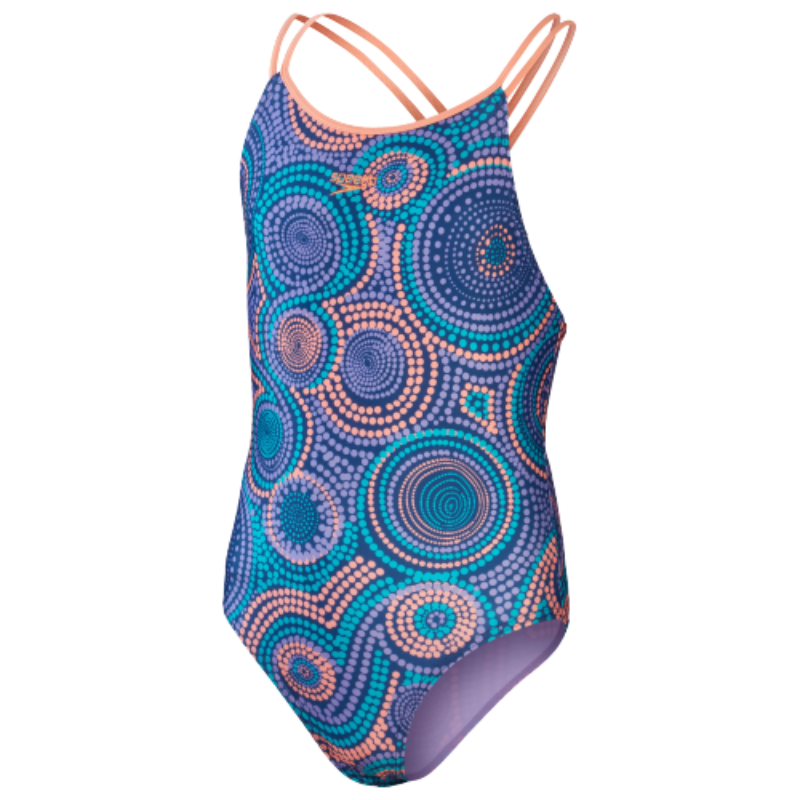 Speedo Allover Double Strap Swimsuit