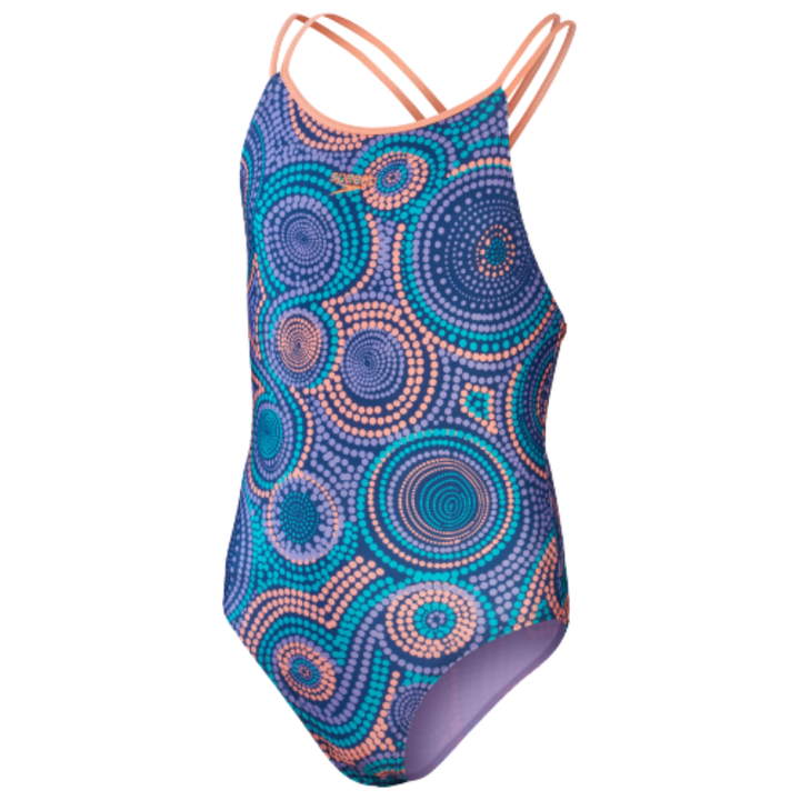 Speedo Allover Double Strap Swimsuit