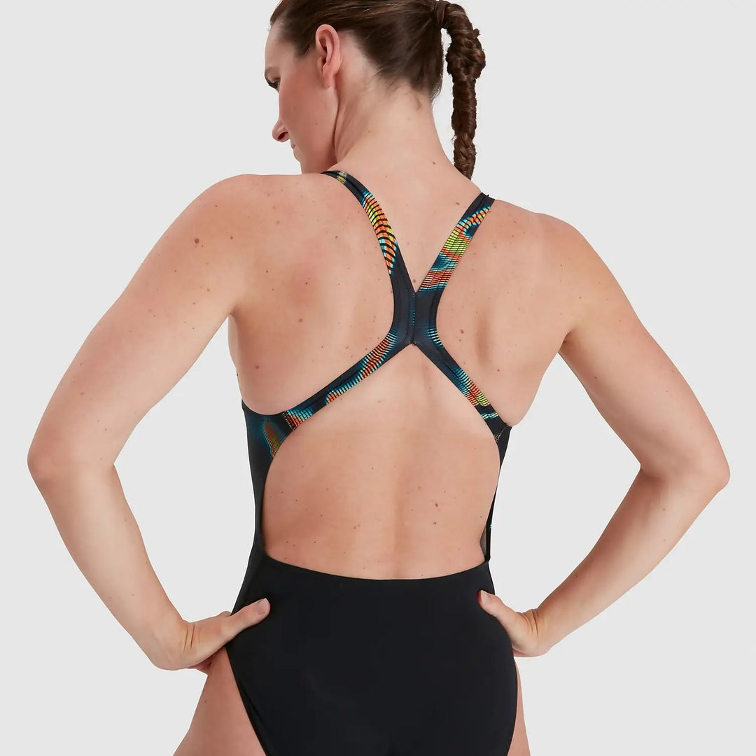 Speedo Placement Digital Powerback Swimsuit