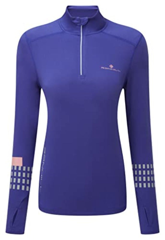 Ronhill Ladies Tech Afterhours 1/2 Zip Long Sleeve Tee