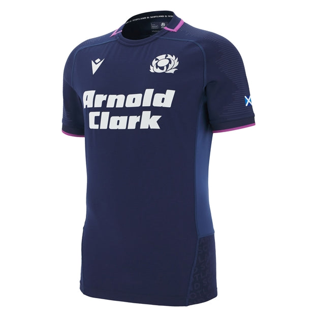 Macron Men's SRU Scotland 25/26 Home Body Fit Top S/S