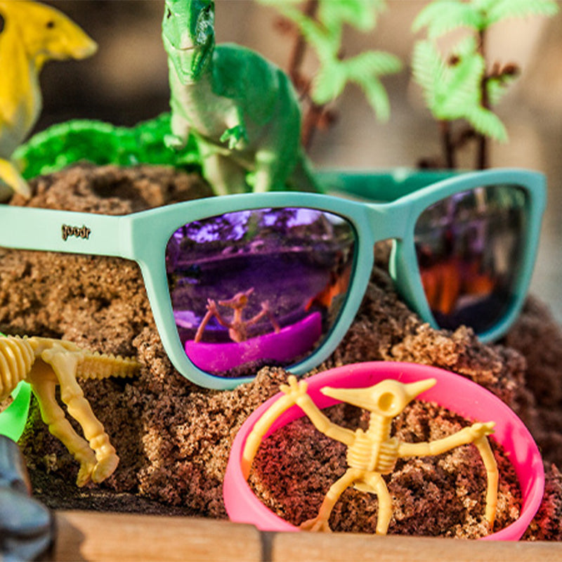 Goodr OG Electric Dinotopia Carnival Sunglasses