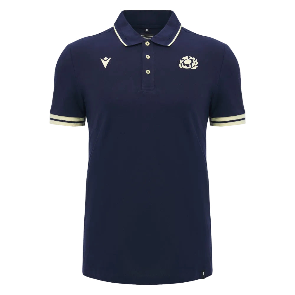 Macron Men's SRU Scotland 26/27 Travel Polo Shirt