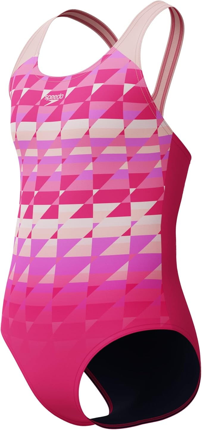 Speedo Girls Printed Splashback Swimsuit