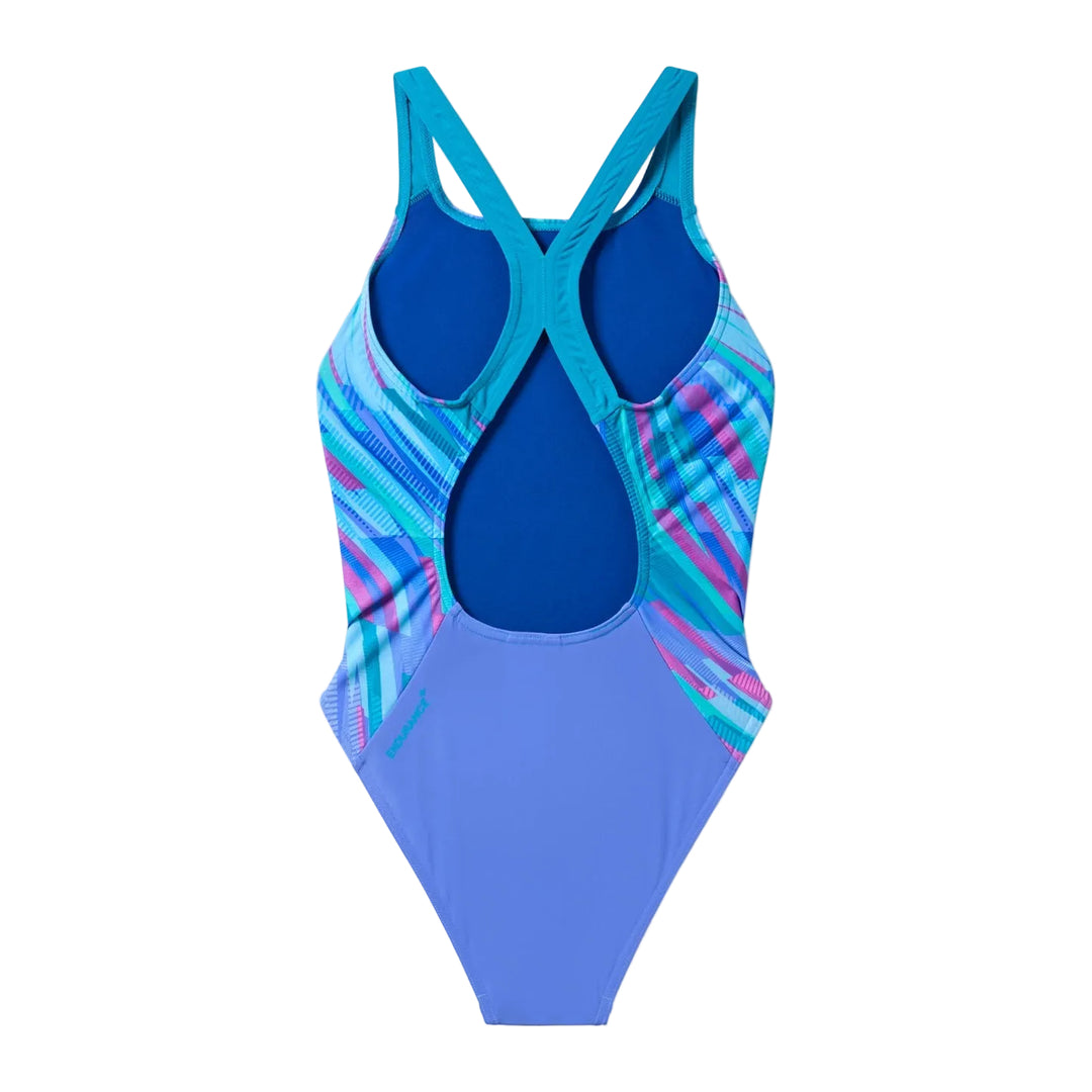 Speedo Girls Printed Powerback Swimsuit