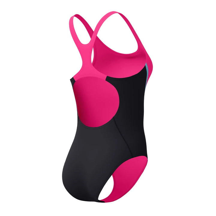 Speedo Solid Splice Medalist Swimsuit