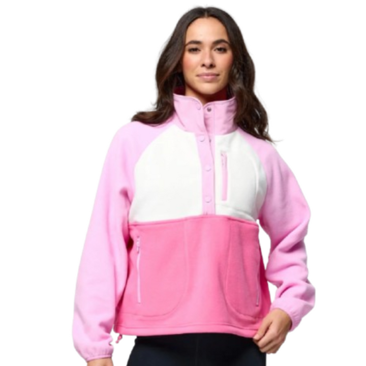 Gym + Coffee Snap Collar Sweatshirt