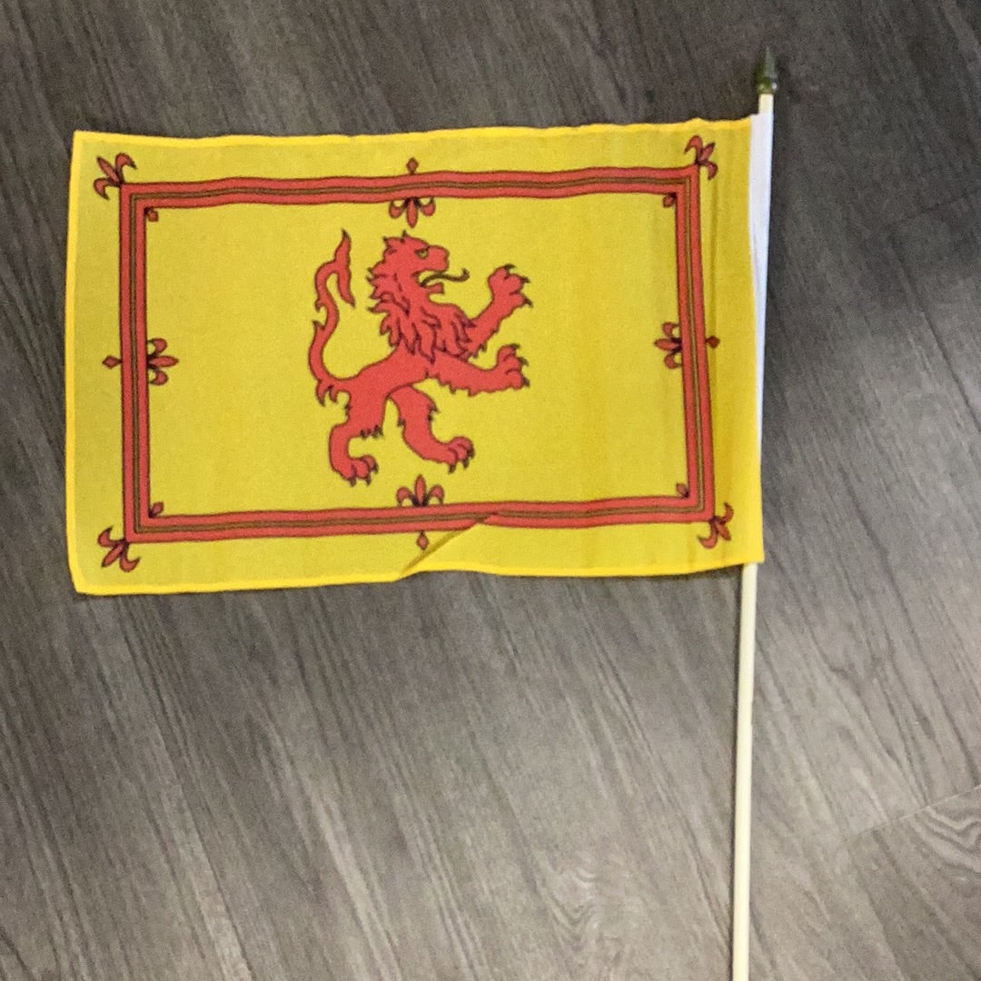Hand held Lion Rampant Flag