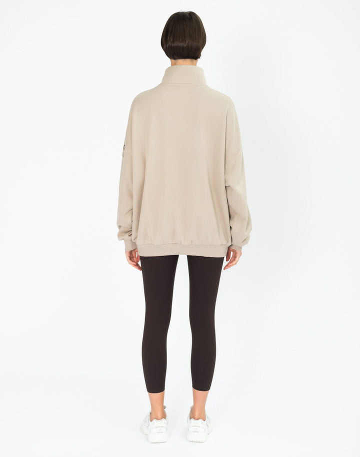 Gym + Coffee Snap Collar Sweatshirt
