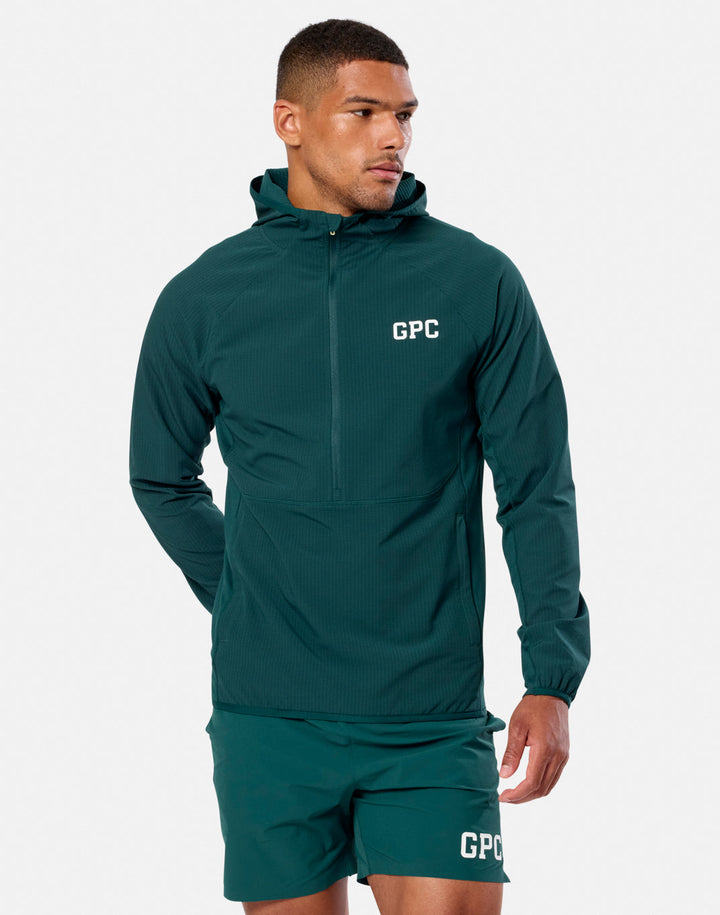 Gym + Coffee Game Changer Hooded Mid Layer
