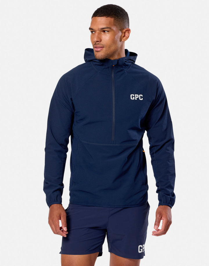 Gym + Coffee Game Changer Hooded Mid Layer