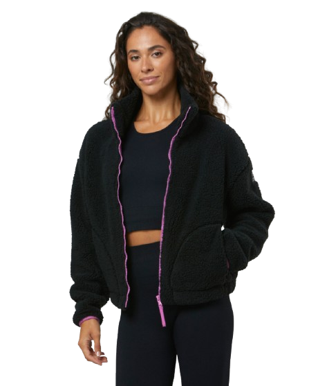 Gym + Coffee Industry Fleece High Collar Jacket