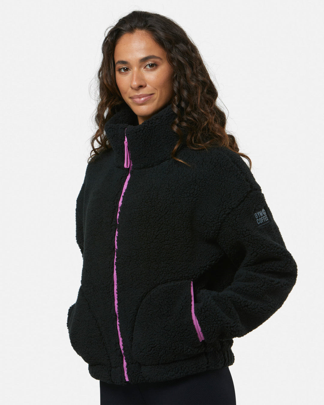 Gym + Coffee Industry Fleece High Collar Jacket