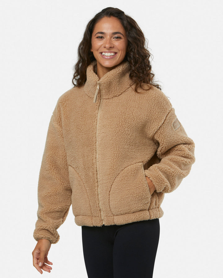 Gym + Coffee Industry Fleece High Collar Jacket