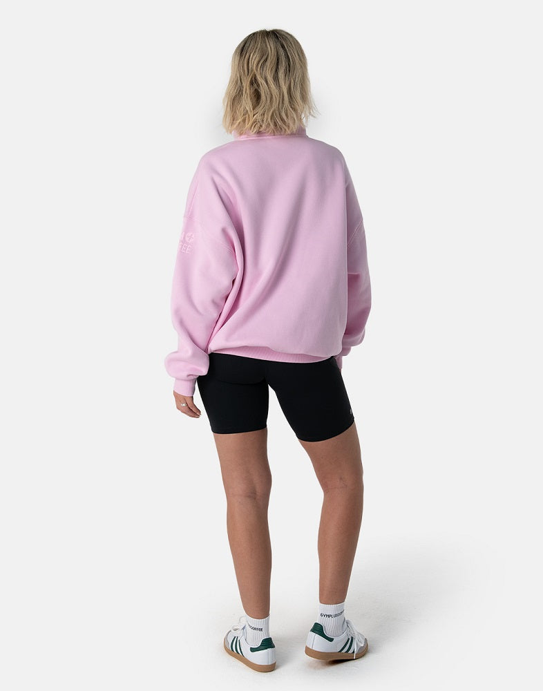 Gym + Coffee Snap Collar Sweatshirt