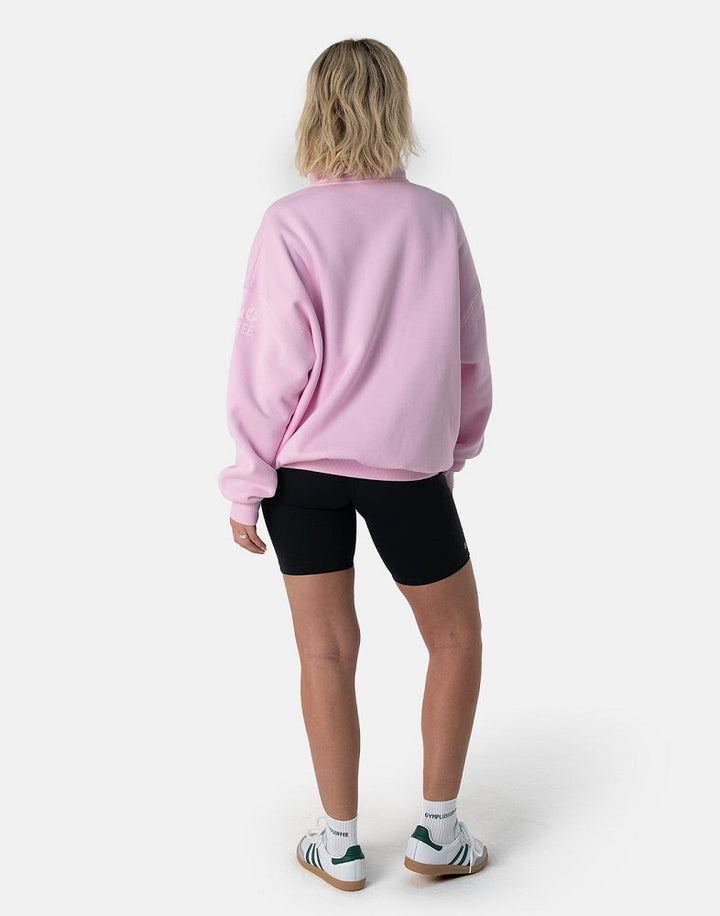 Gym + Coffee Snap Collar Sweatshirt