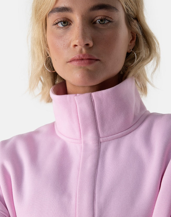 Gym + Coffee Snap Collar Sweatshirt