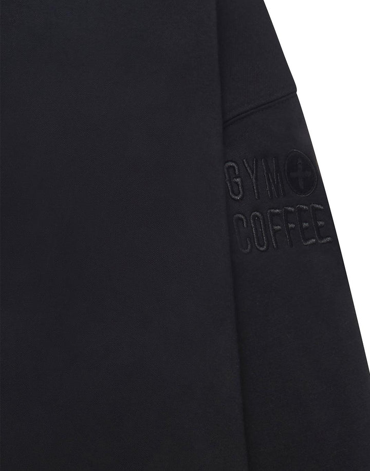 Gym + Coffee Snap Collar Sweatshirt