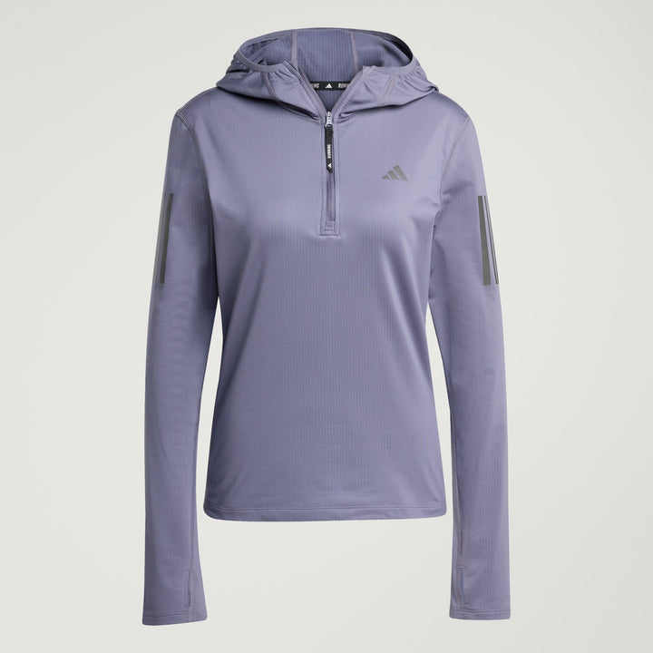 Adidas Lady Own the Road Half Zip Windbreaker