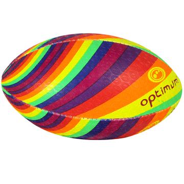 Optimum Rainbow Rugby Ball