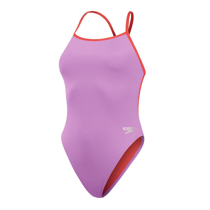 Speedo Solid Tie Back Swimsuit