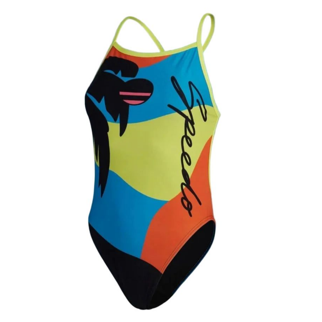 Speedo x Jasmin Sehra Camo Wave V Back Swimsuit