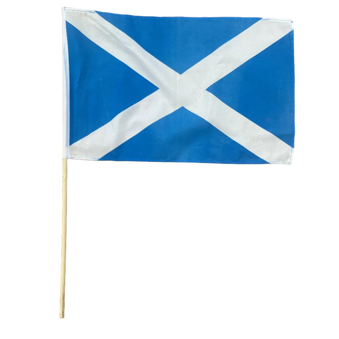 Hand Held St Andrew's Cross Flag