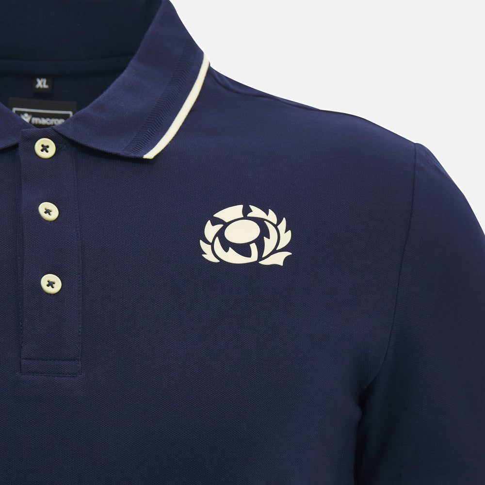 Macron Men's SRU Scotland 26/27 Travel Polo Shirt