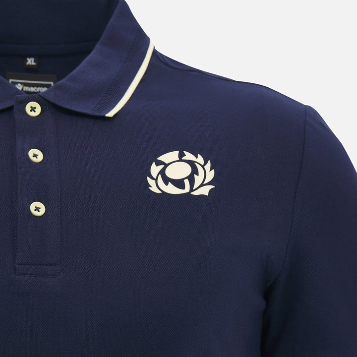 Macron Men's SRU Scotland 26/27 Travel Polo Shirt
