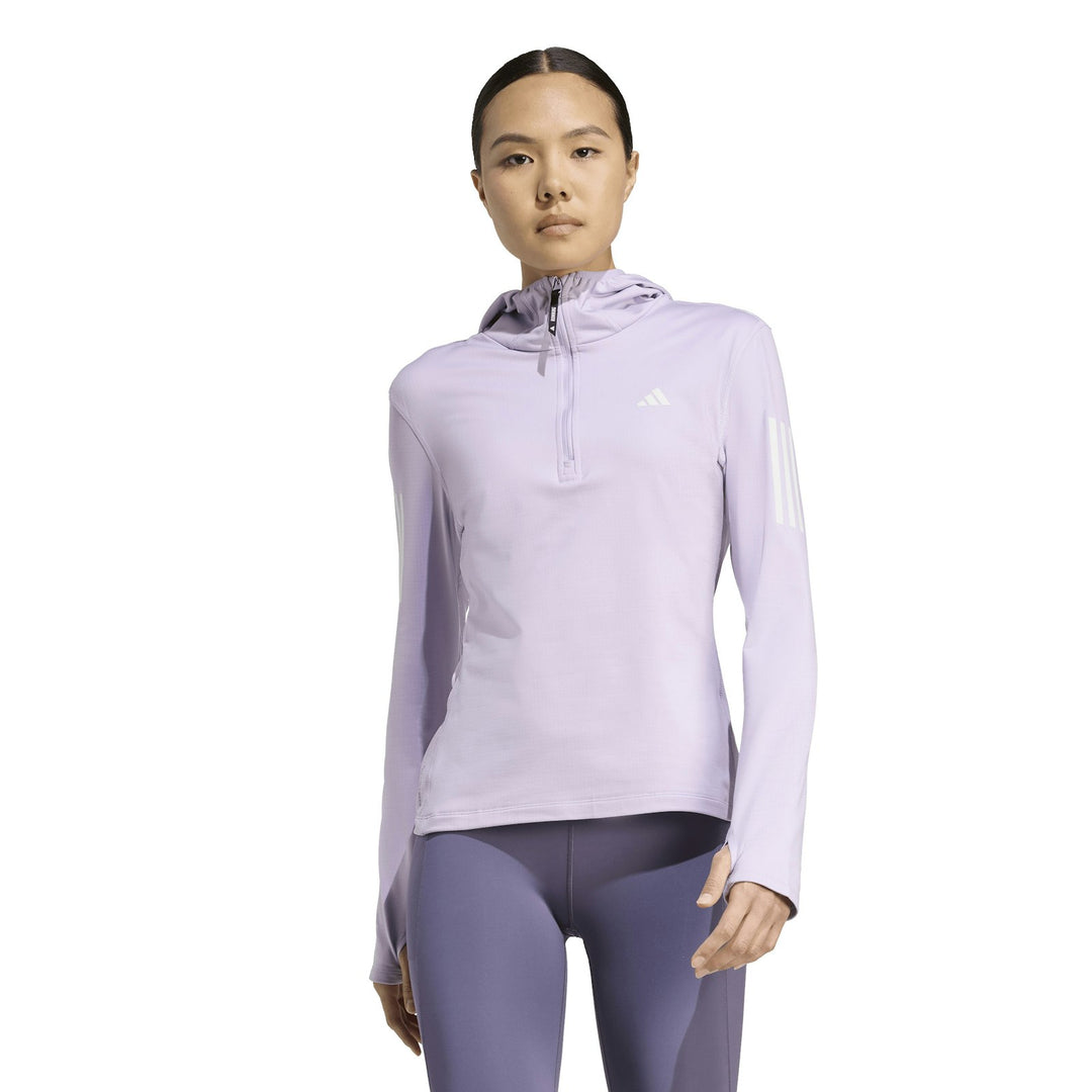 Adidas Lady Own the Road Half Zip Windbreaker