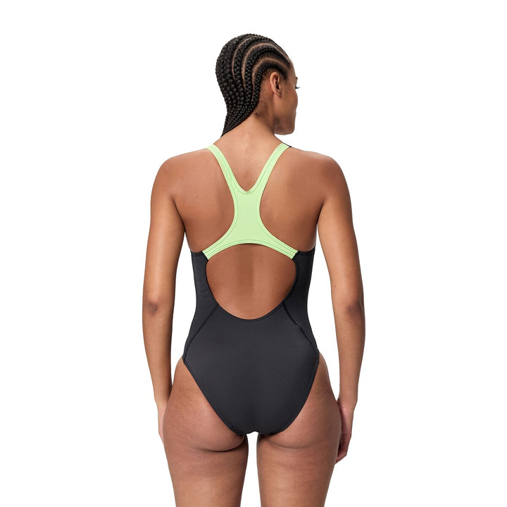 Speedo Solid Splice Medalist Swimsuit
