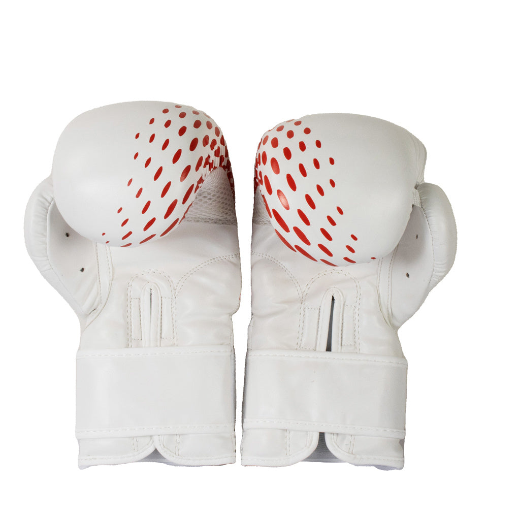 BBE WHITE PVC SPARRING GLOVES