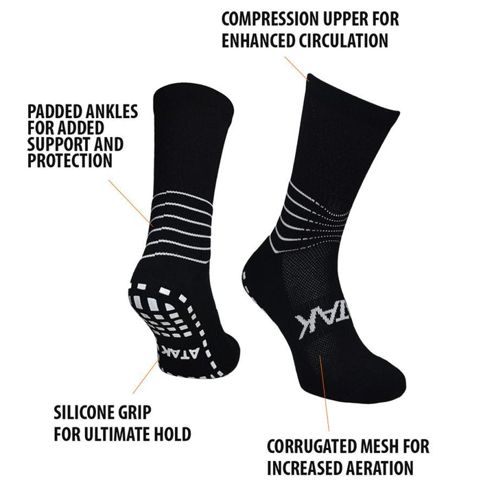 Atak C-Grip Mid Length Compression Grip Sock