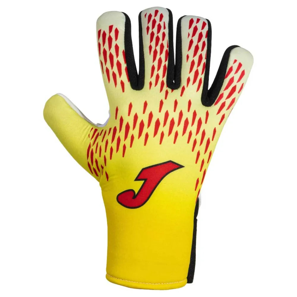Mitre Magnetite Goalkeeper Gloves – Junior Size 6 – Soccer – Black/Cyan/Yellow – G70009