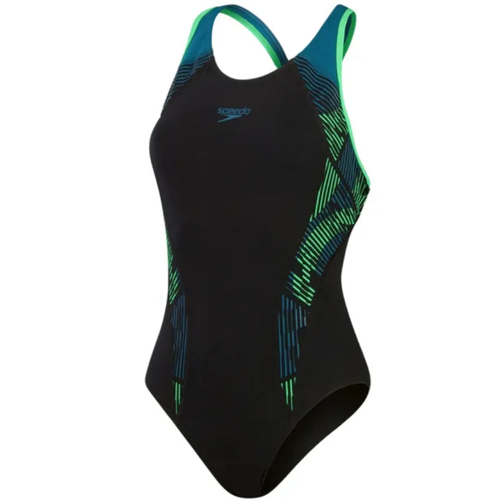 Speedo Placement Laneback Swimsuit