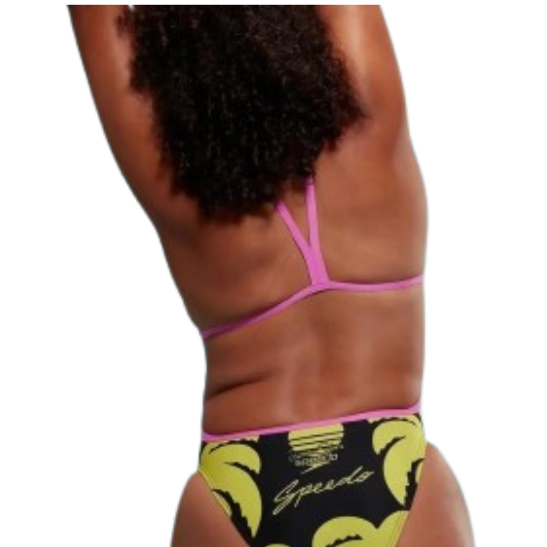 Speedo Jasmin Sehra Print V Print Swimsuit