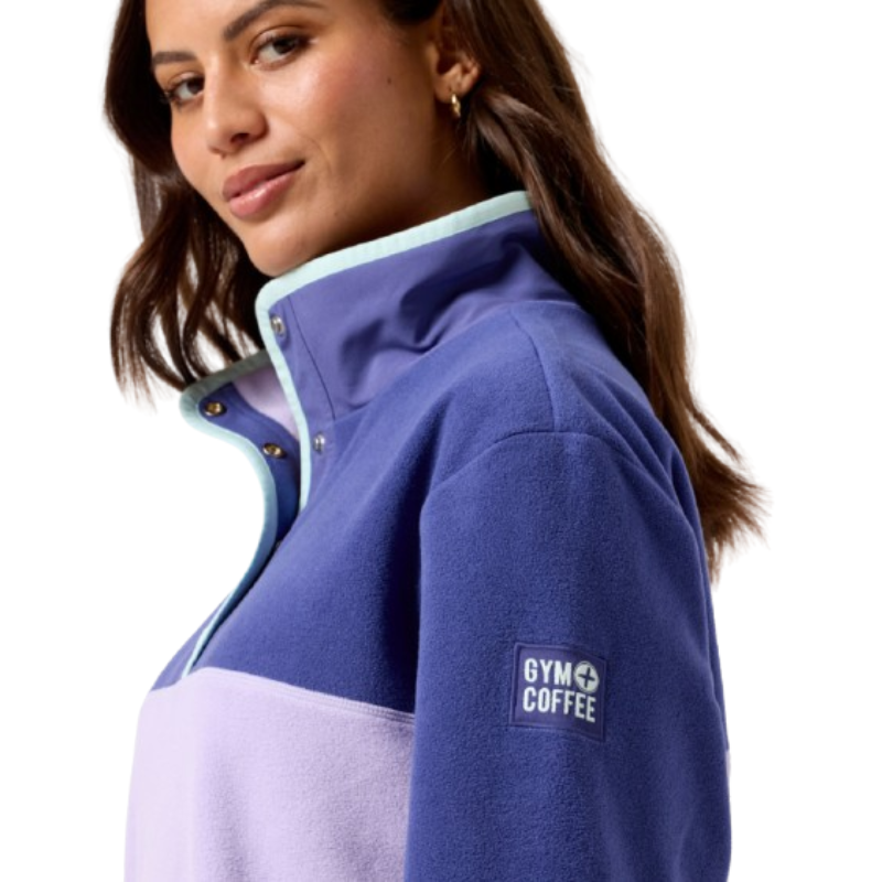 Gym + Coffee Unisex Half Snap Polar Fleece